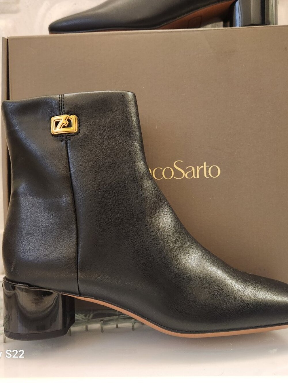 Franco Sarto "Noah" Black Booties. NIB. Size 6